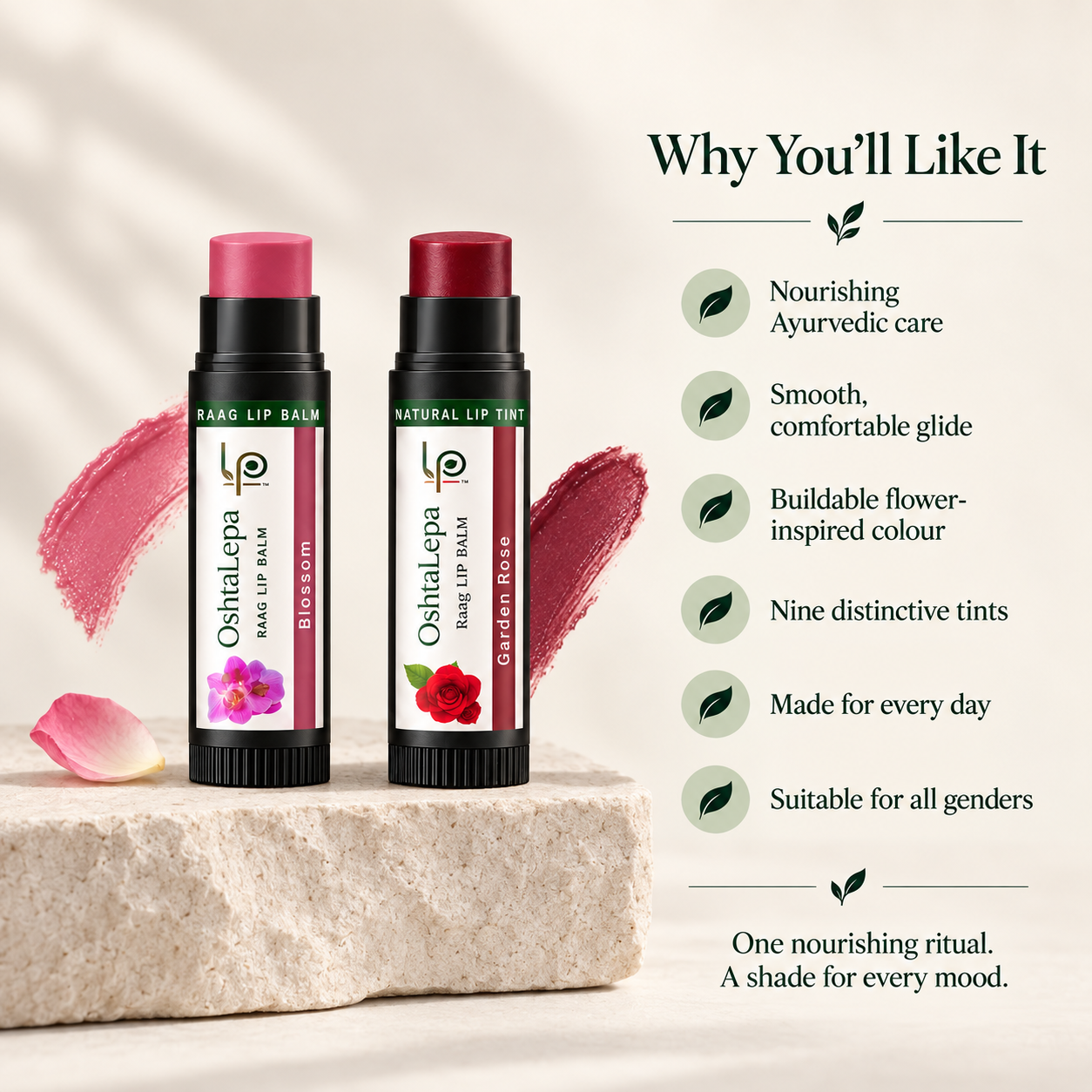 OshtaLepa Raag Ayurvedic Tinted Lip Balm
