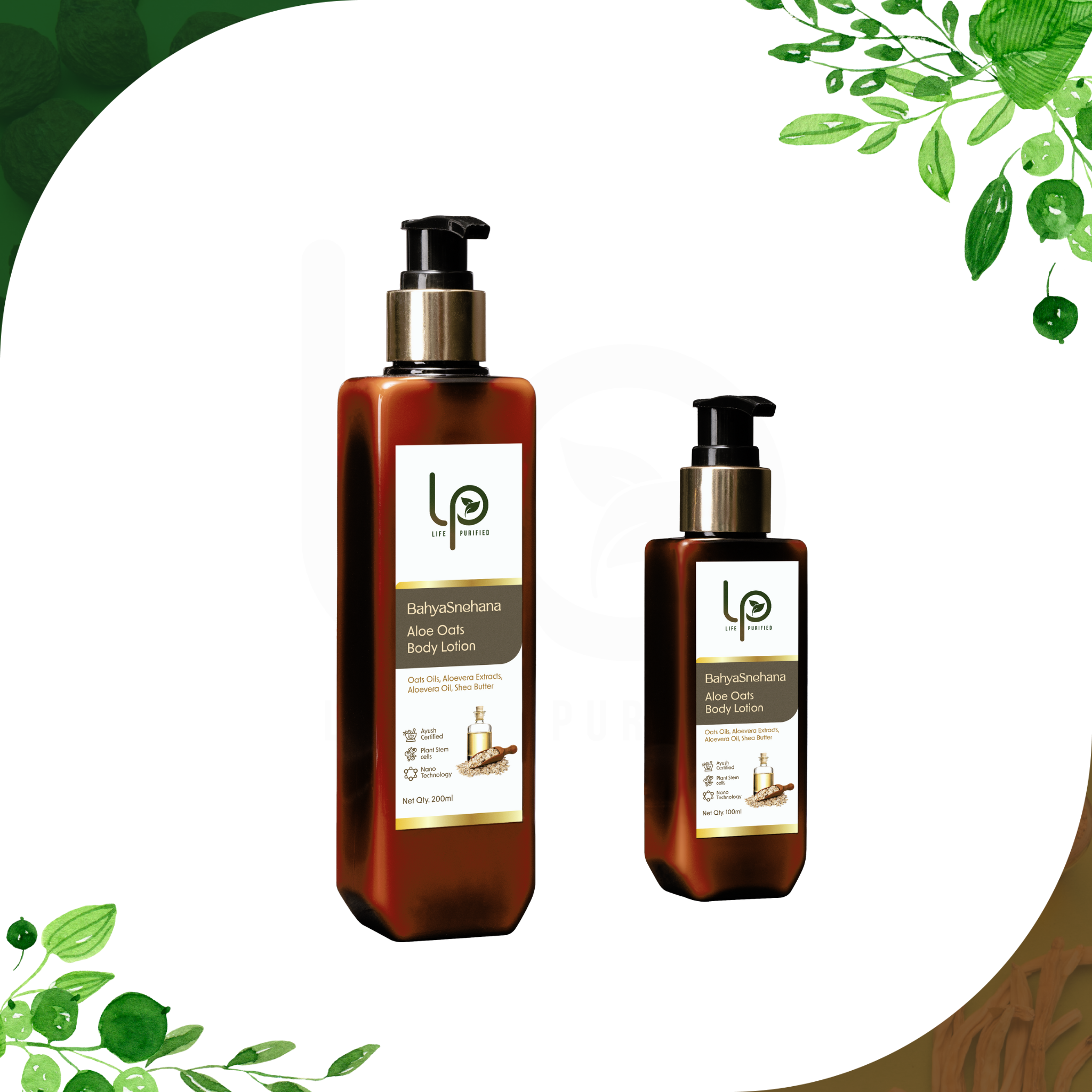 BahyaSnehana ALOE OATS - BODY LOTION