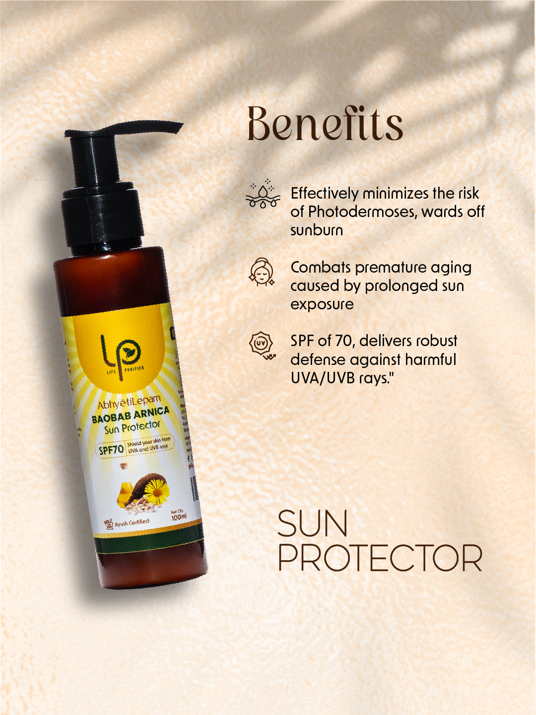 AbhyetiLepam BAOBAB ARNICA SUN PROTECTOR SPF 70 PA++++