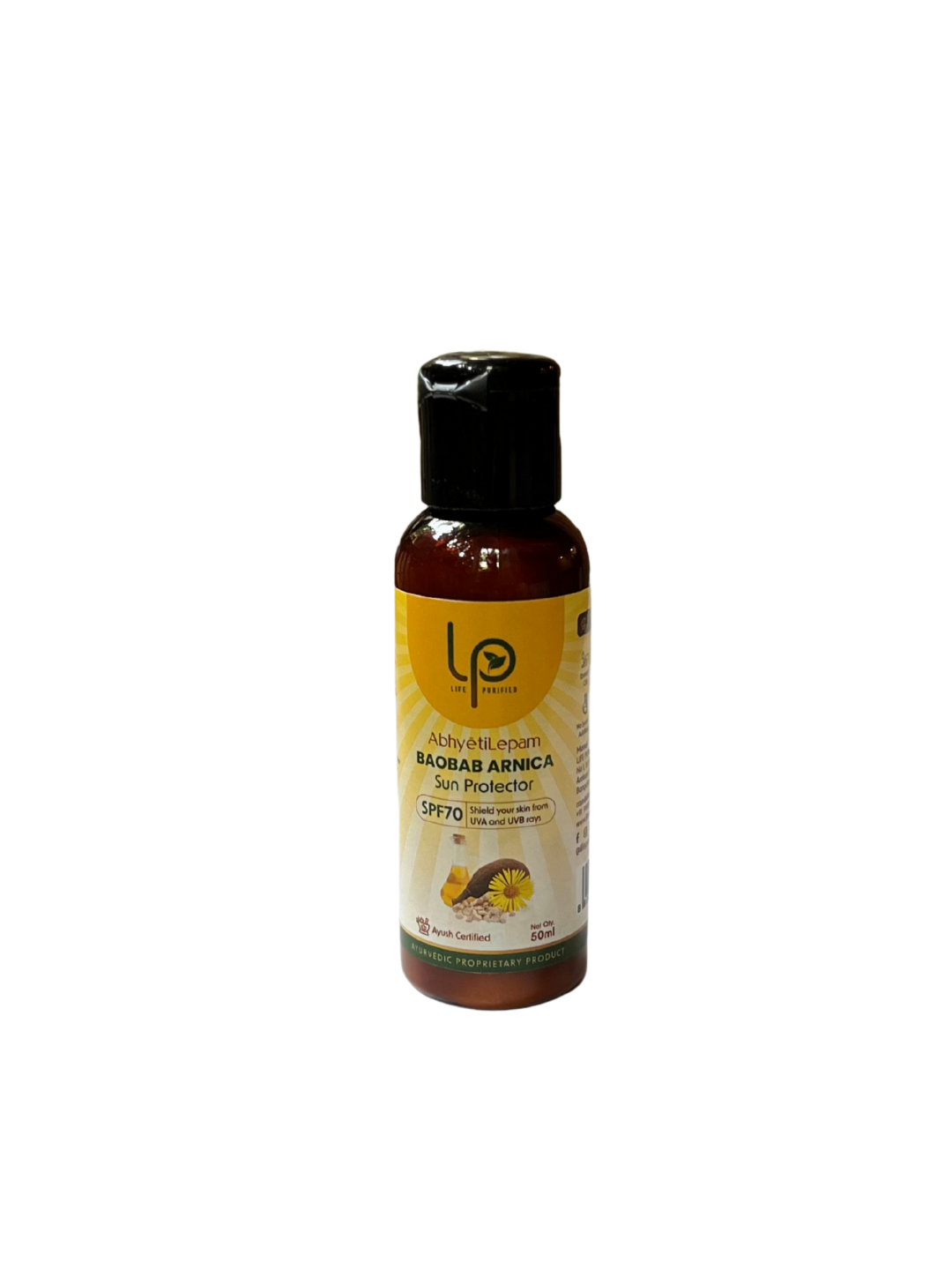 🎁 AbhyetiLepam BAOBAB ARNICA SUN PROTECTOR SPF 70 PA++++ (100% off)