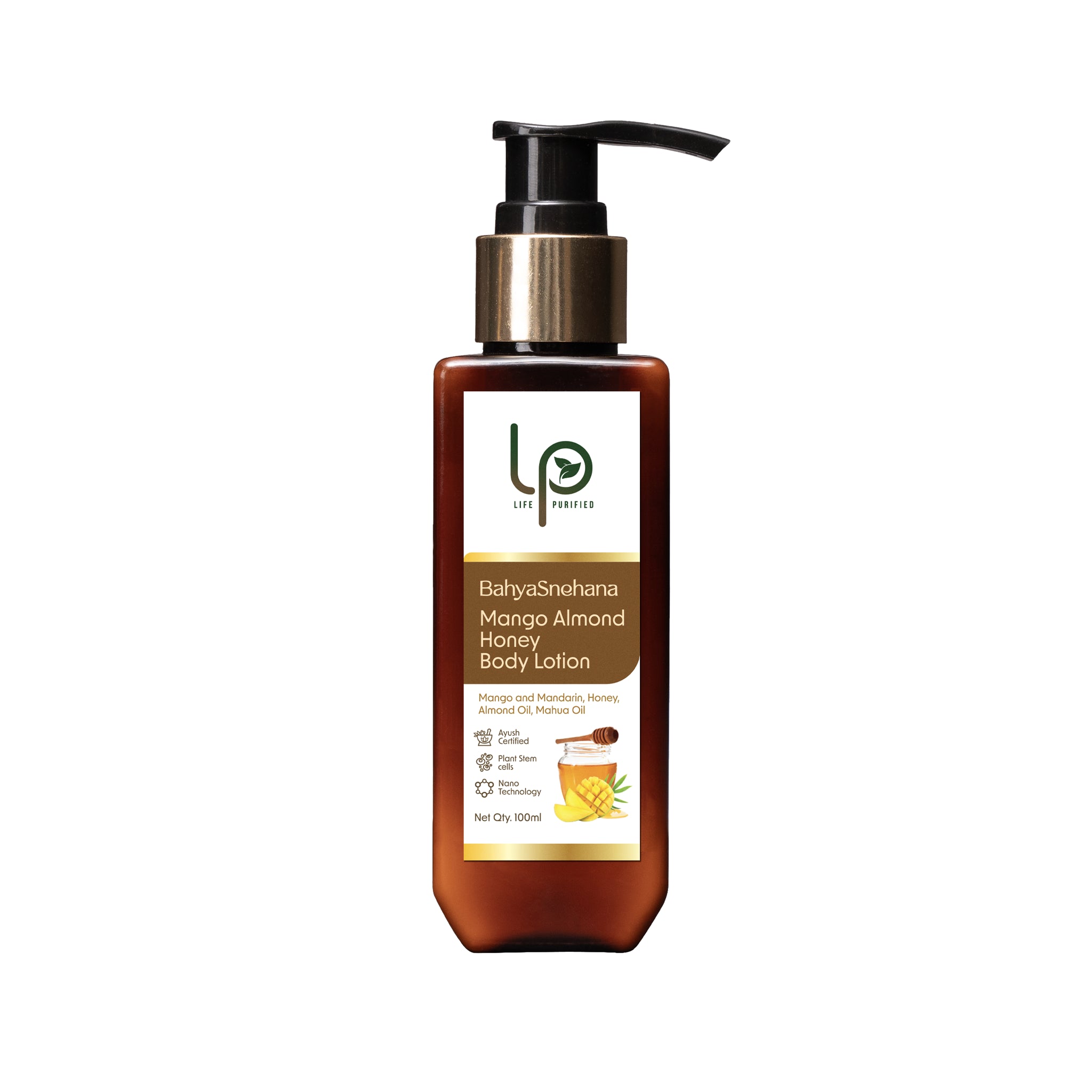 BahyaSnehana MANGO ALMOND HONEY - BODY LOTION