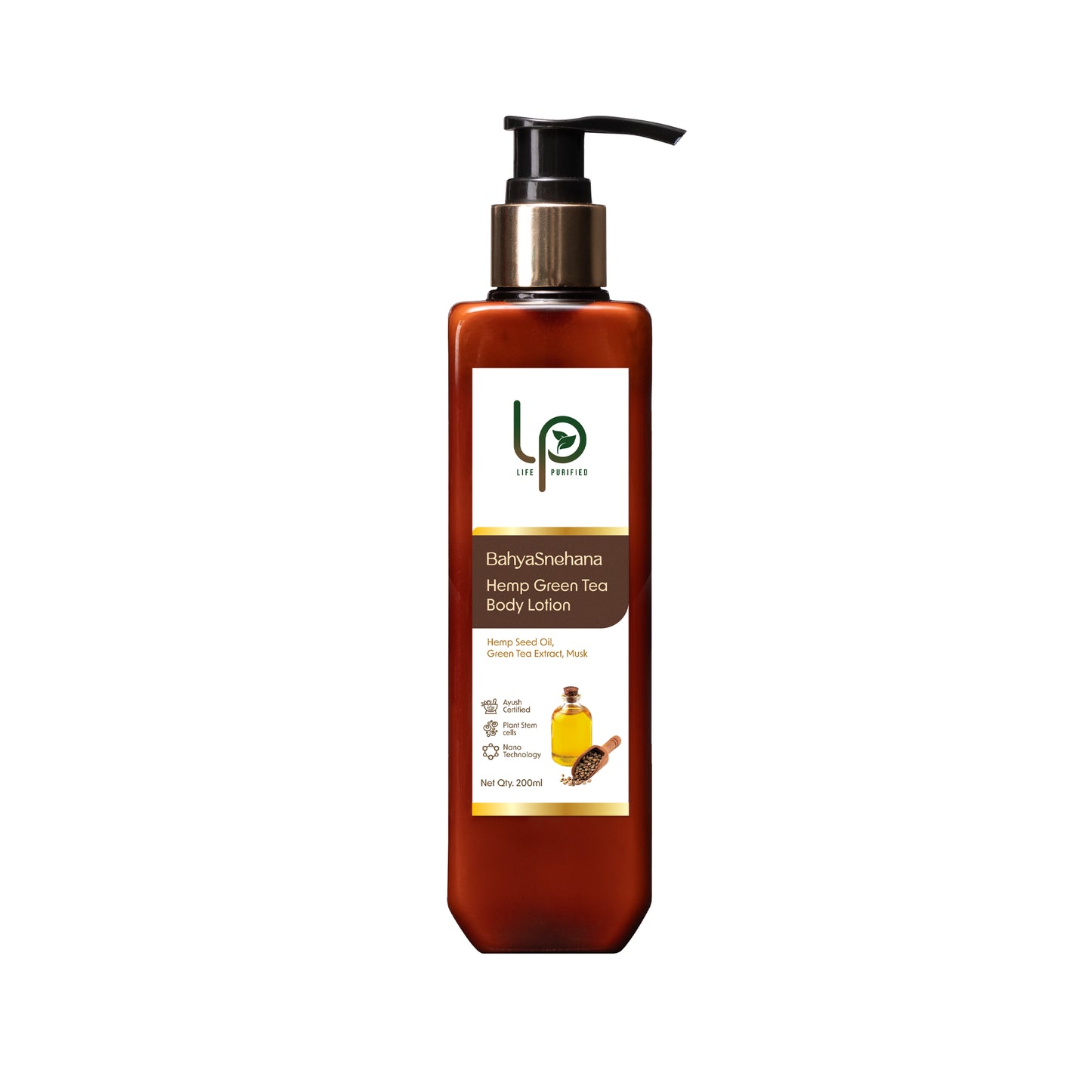 BahyaSnehana HEMP GREEN TEA - BODY LOTION