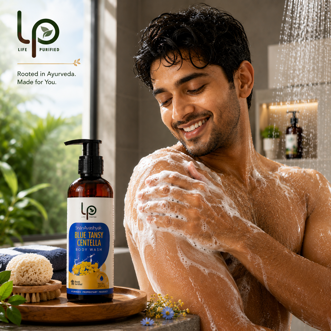 SnanAvashyak Blue Tansy Centella Deo Body Wash