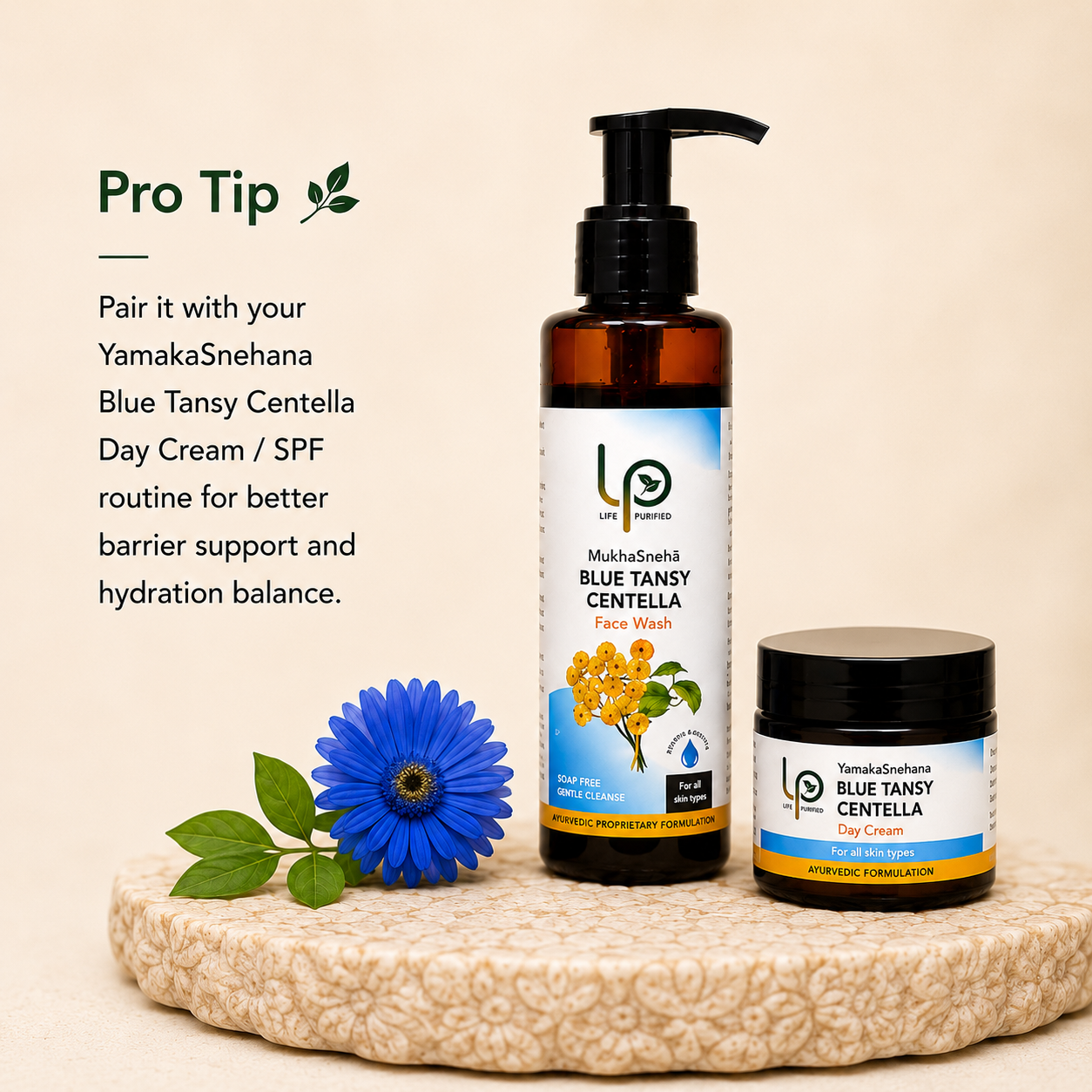 MukhaSneha Blue Tansy Centella Mild Face Cleanser