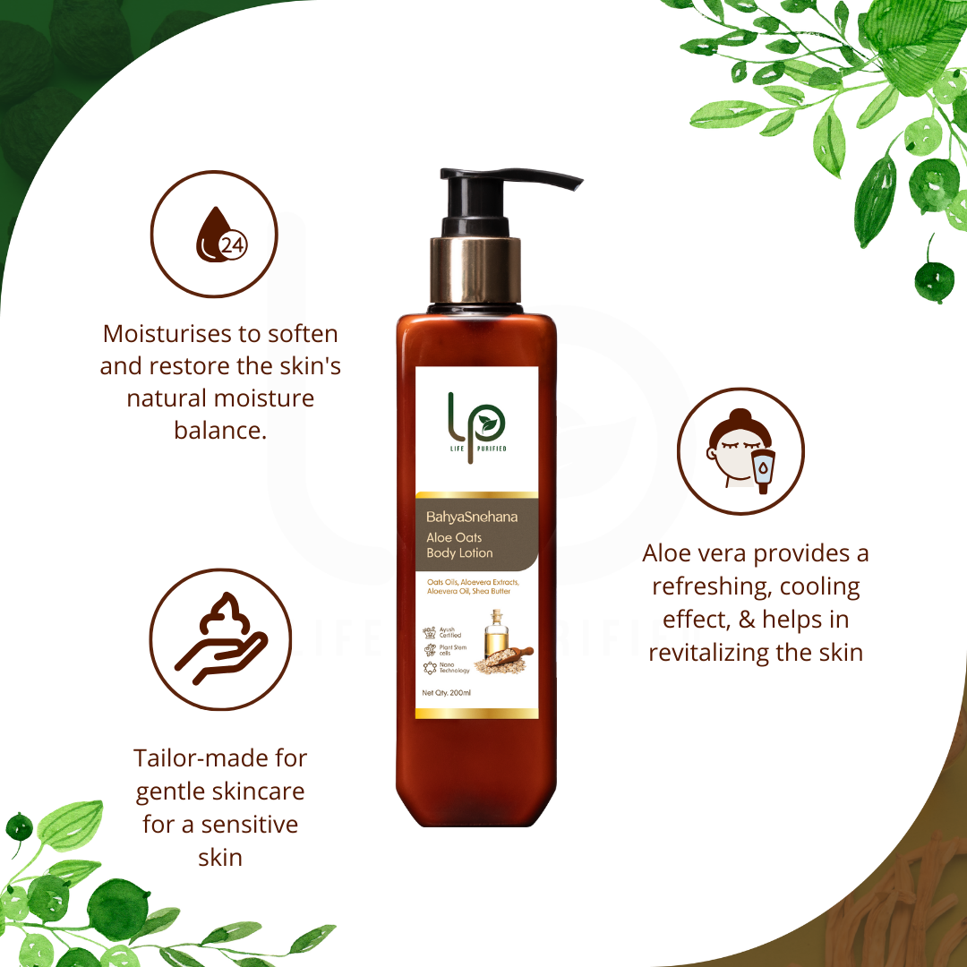 BahyaSnehana ALOE OATS - BODY LOTION