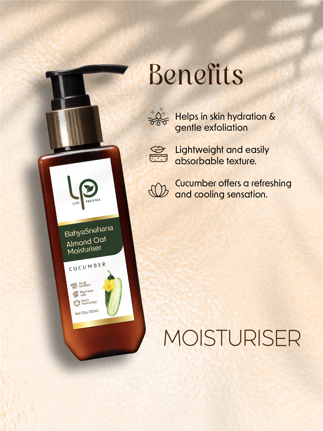 BahyaSnehana ALMOND OAT MOISTURISER - BODY LOTION