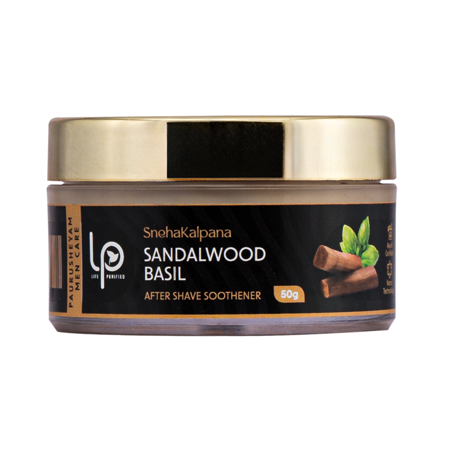 SnehaKalpana SANDALWOOD BASIL AFTER SHAVE SOOTHENER