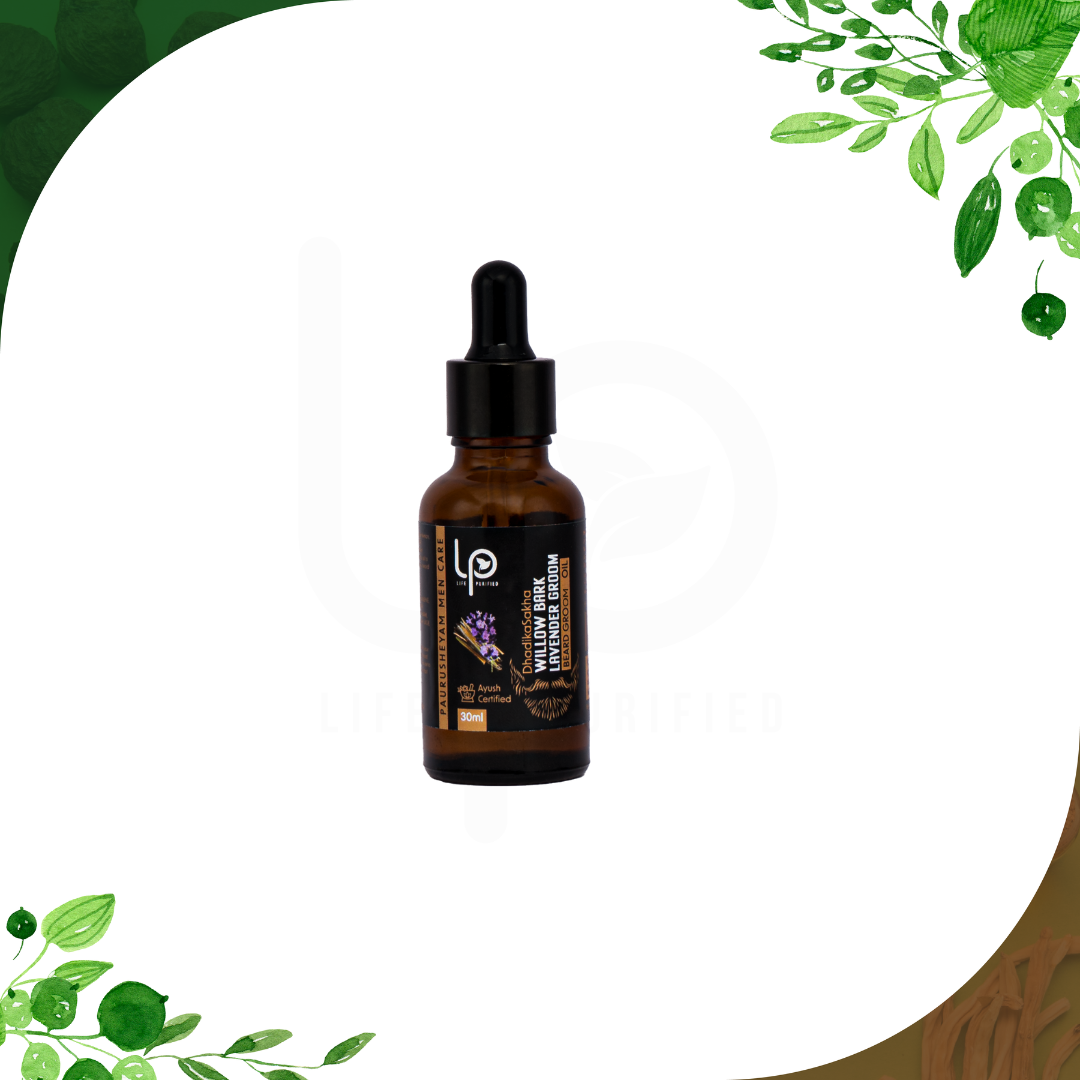 DadhikaSakha WILLOW BARK LAVENDER GROOM - BEARD GROOMING OIL