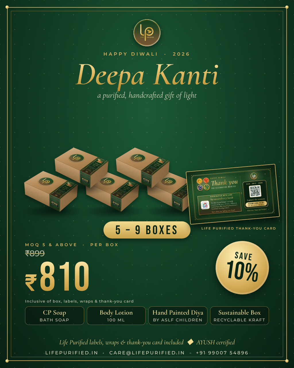 Deepa Kanti - Light the lamp. Begin the ritual.