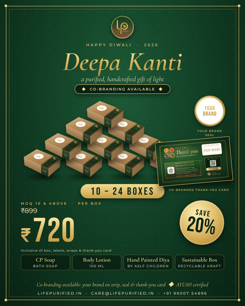 Deepa Kanti - Light the lamp. Begin the ritual.