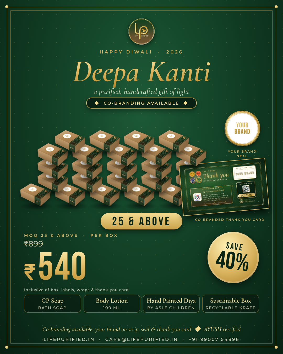Deepa Kanti - Light the lamp. Begin the ritual.