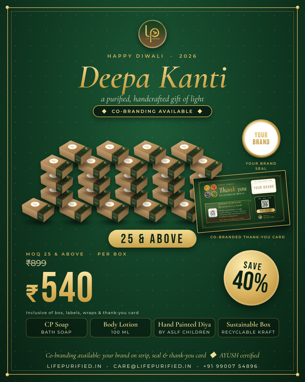 Deepa Kanti - Light the lamp. Begin the ritual.