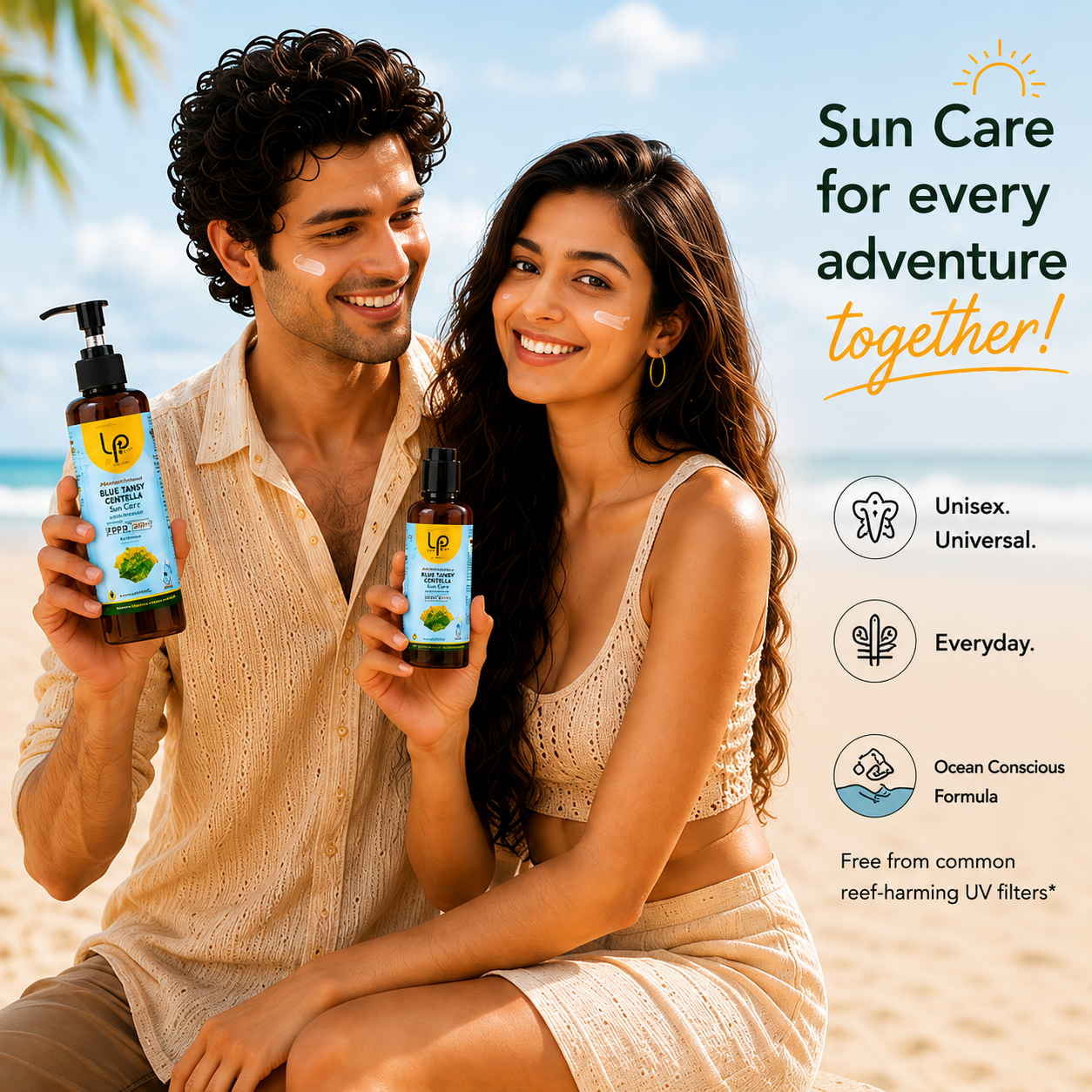 AbhyetiLepam Blue Tansy Centella Sunscreen SPF 70 PA++++