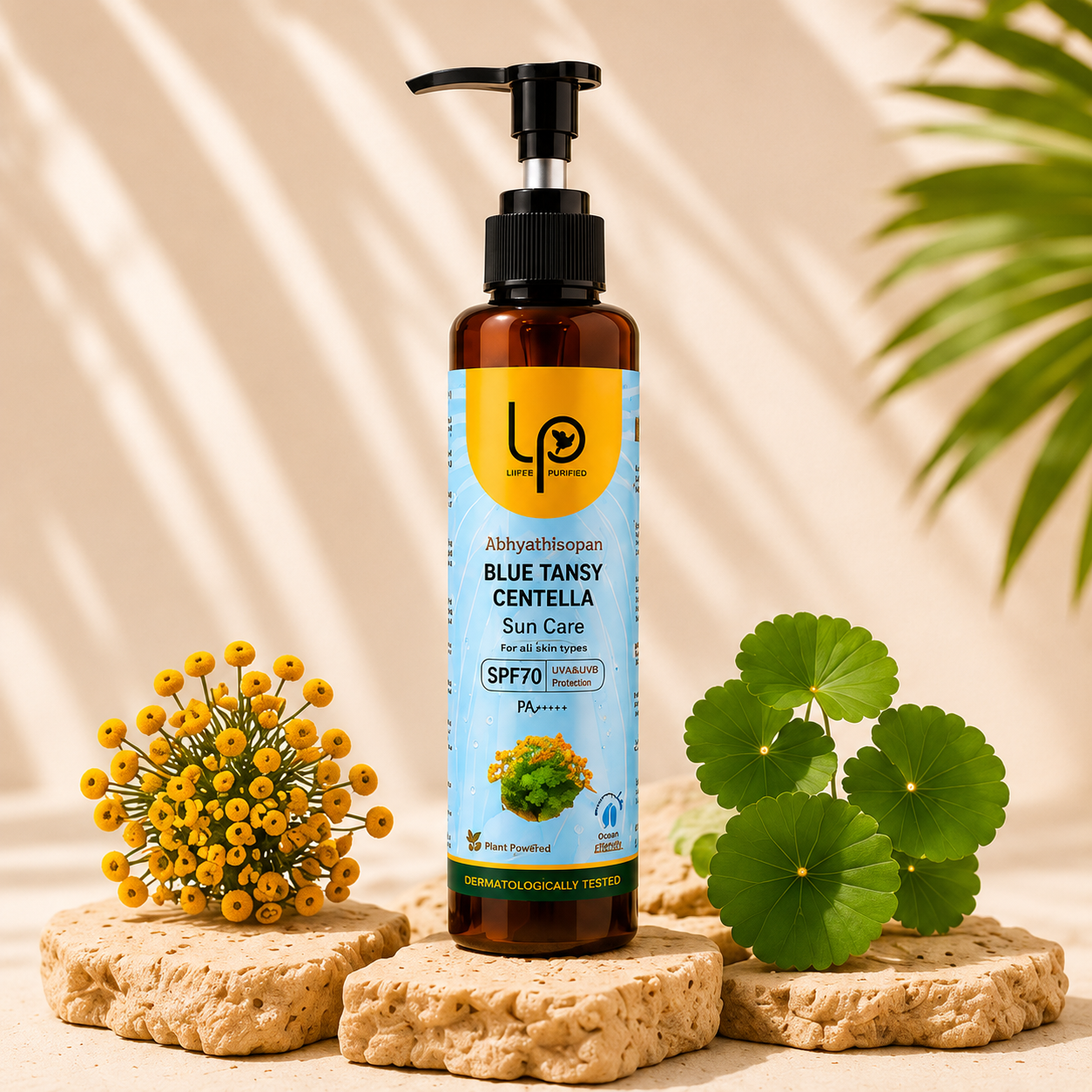 AbhyetiLepam Blue Tansy Centella Sunscreen SPF 70 PA++++