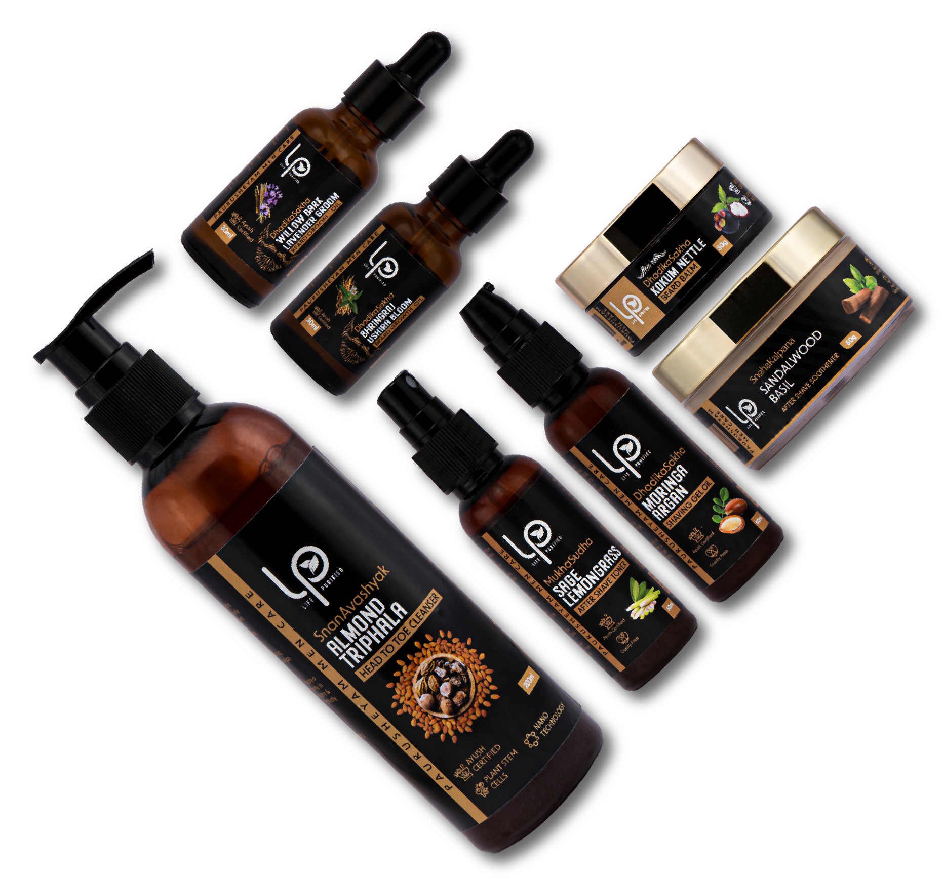 Paurusheyam MORINGA ARGAN SHAVING OIL GEL