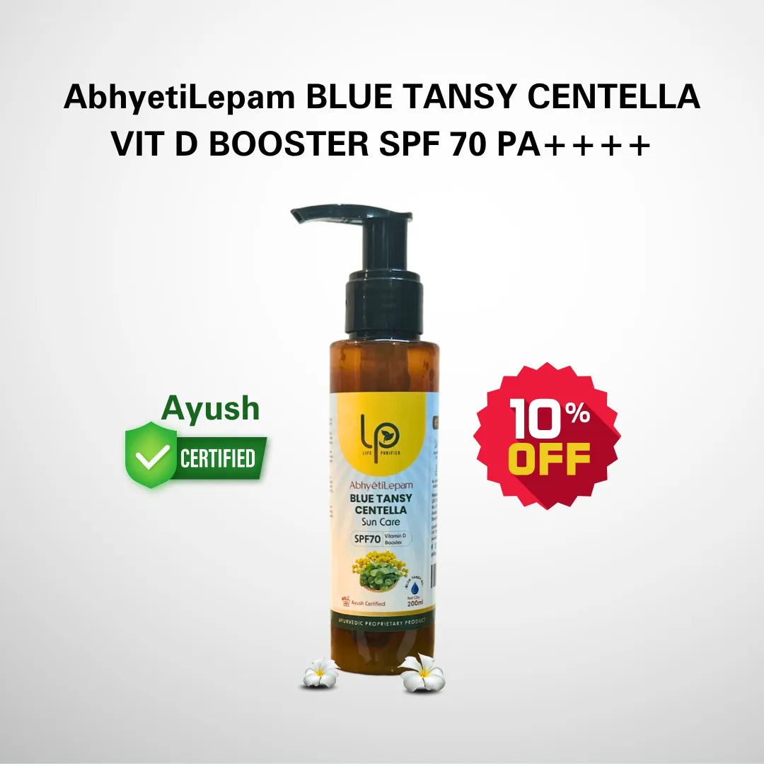AbhyētiLepam Blue Tansy Centella Vit D Booster SPF 70 PA++++